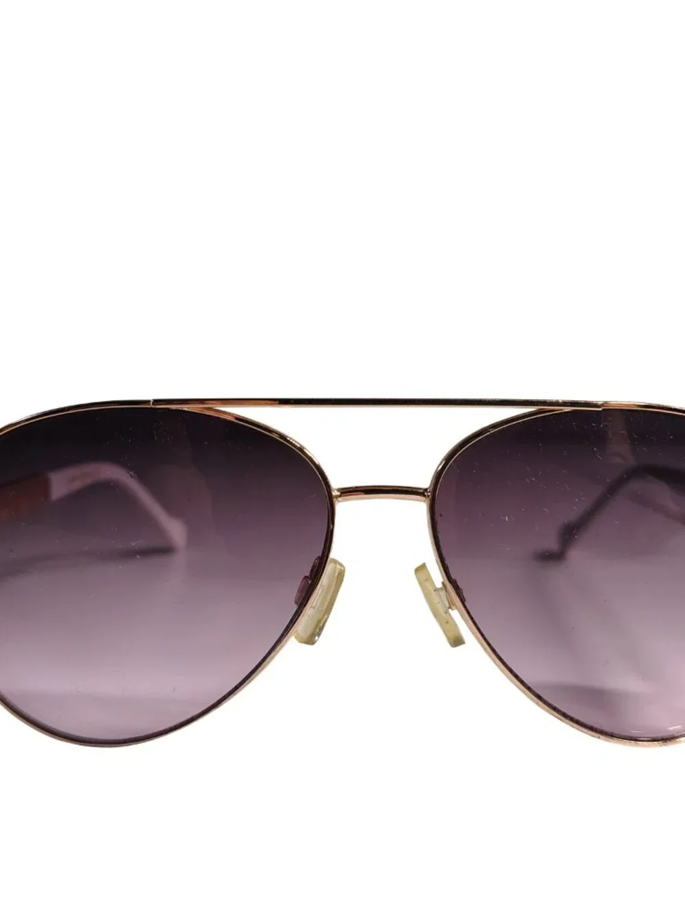 Women's Purple Lens & Metal Frame Jessica Simpson Branded Aviator Sunglasses